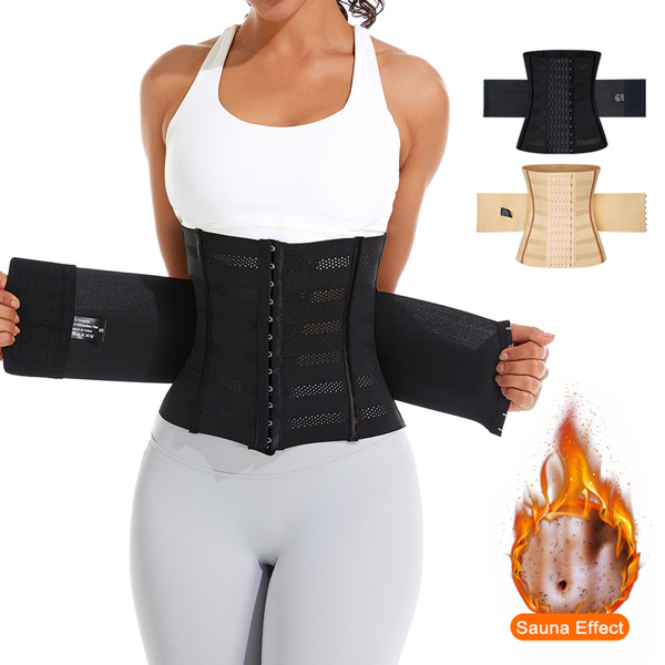 Waist Trainer Corset for Women - Tummy Control Workout Body Shaper in Black