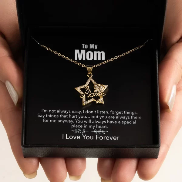 Minimalist Mom Necklace – Elegant Mother's Day Holiday Gift Jewelry